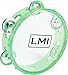 LMI Transparent Tambourine with Head Green 15CM