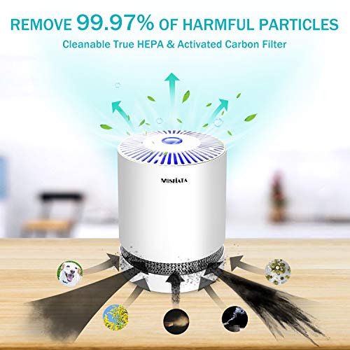 Air Purifier MOSFiATA Triple Filtration Air Filter with True HEPA