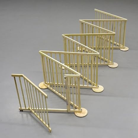 Absperrgitter / Laufgitter Gigant Super XXL 480-680cm, Holz, 8 Elemente