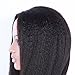 Coarse Italian Yaki Wig Brazilain Virgin Natural Color Kinky Straight Lace Front Human Hair Wigs for Black Women 16inch