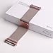 For Fitbit Ionic Bands, hooroor Magnetic Closure Clasp Mesh Loop Milanese Stainless Steel Metal Sport Band Accessories for Fitbit Ionic Smartwatch (Rose Pink Band with Pink Diamond, Small)