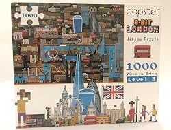 1000 Piece Puzzle - 8-bit Retro Gaming Style London
