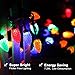 DEWENWILS C9 Outdoor Christmas String Lights, 33.3ft 50 LEDs Multi-Colored String Lights, Decoration String Lights for Patio, Tree, Garden,Green Wire, UL Listed