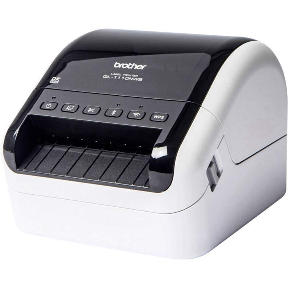 Brother QL-1110NWB Label Printer (Interfaces: USB, Wi-Fi, LAN, Bluetooth, Suitable for Wide Labels and 4-Inch Shipping Labels)