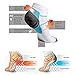 Sport Plantar Fasciitis Arch Support Compression Foot Socks/Foot Sleeves (7 Pairs) - Increases Circulation, Relieve Pain Fast (Blue&White, L/XL)
