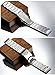 Kai Tian Stainless Steel Watch Band Brushed Finish Metal Watch Strap 18mm/20mm/22mm/24mm Double Buckle Bracelet Black Silver