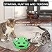 Cat Toy Interactive - Cat Training Exercise Funny Play Toys Rotating Feather Cat Automatic Spinning Chase Toy with Pet Products Electronic Indoor Puzzle Cat Toys Kitten Box