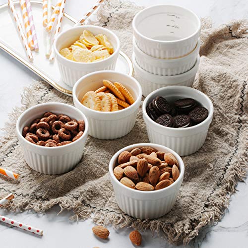 BTaT Ramekins, Set of 8, Ramekins for Baking, Ramekins 4 oz, Ramekin