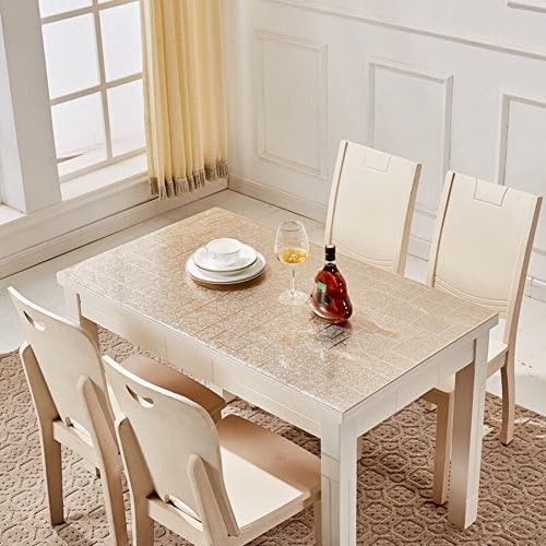 Pvc tablecloth coffee table mat rectangular waterproof anti-Oil anti-Oil free plastic-B 90x140cm(35x55inch)