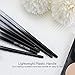 Stellaire Chern Makeup Brush Set, 10 Pcs Premium Synthetic Cosmetic Brushes, Foundation Blending Blush Powder Eye Shadow Make Up Brushes Kit - White & Black