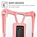 Acer Iconia Tab 10 A3-A30 case, COOPER TROOPER 2K Shoulder Strap Rugged Heavy Duty Tough Protective Drop Shock Proof Rubber Silicon Carry Kids Toy Work Holder Cover Bag, Stand (Pink)