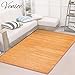 Venice Natural Bamboo 5' X 8' Floor Mat, Bamboo Area Rug Indoor Outdoor