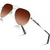 DADA-PRO Aviator Sunglasses for Men Women Polarized Retro Vintage Shades, Mirrored for Driving, UV Protection