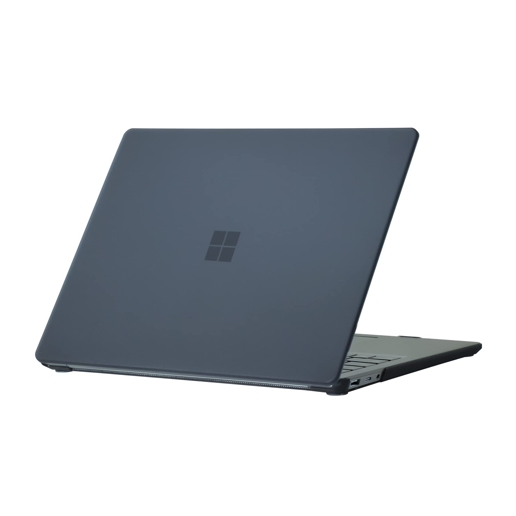 Se7enline Compatible with 2022 2021 2019 13.5 inch Microsoft Surface Laptop Case for Surface Laptop 5/4/3 with Metal Keyboard Model 1868/1951 Hard Shell Case,Matte Black