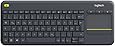 Logitech K400 Plus Touch Wireless Tastatur schwarz (QWERTZ, deutsches Tastaturlayout)
