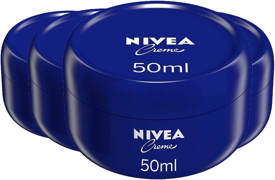 NIVEA Crème Moisturising Face Body Cream 4 x 50ml Family All Purpose