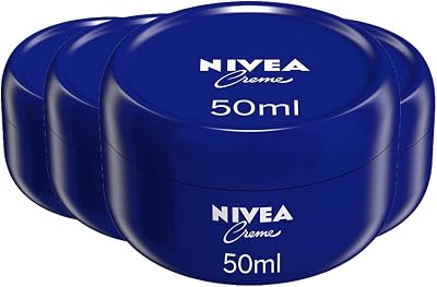 NIVEA Crème Moisturising Face Body Cream 4 x 50ml Family All Purpose
