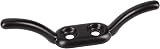 White Hinge 10x 90mm Washing Line Cleat Hooks - Heavy Duty Rope Tie Downs Black view 3