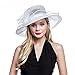 Women's Organza Church Derby Fascinator Cap Kentucky Tea Party Wedding Hat