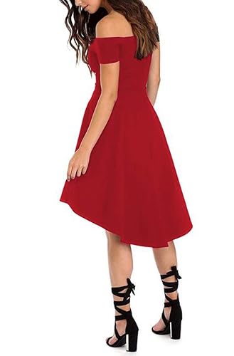 strapless open back dress Red Paisley Mini Dress Short Sleeve Scoop Neck Fit & Flare