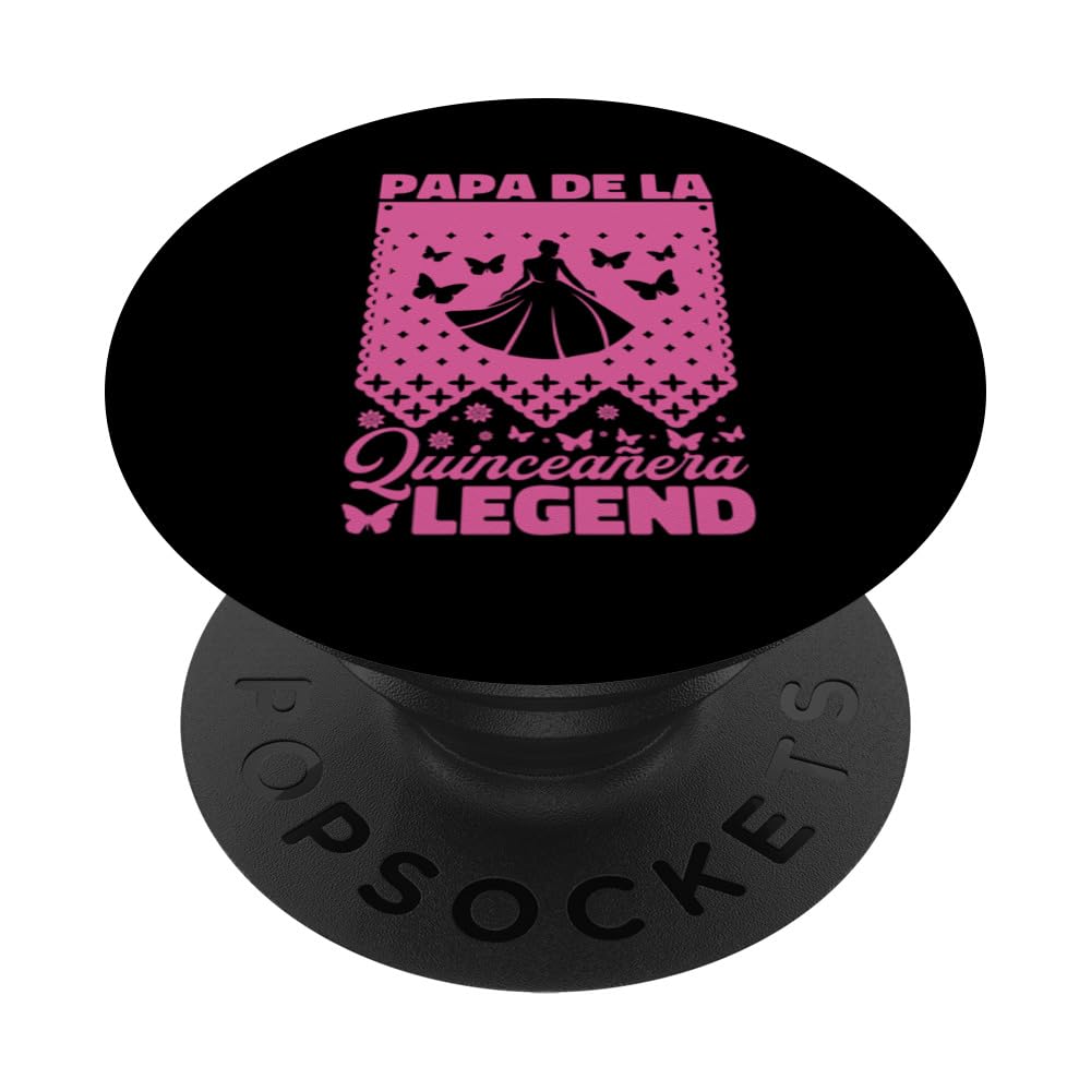 Papa de la Quinceanera Father Quinceanera Matching PopSockets Swappable PopGrip