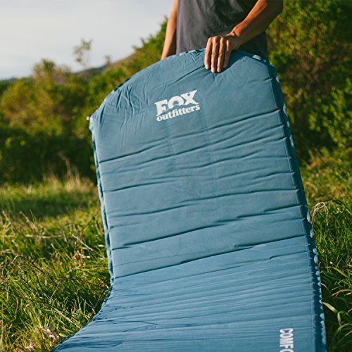 Fox Outfitters Comfort Series Self Inflating Camp Pad - Perfect Foam Sleeping Pads for Camping, Backpacking, Hiking, Hammocks, Tents (Regular) - Thumbnail 6