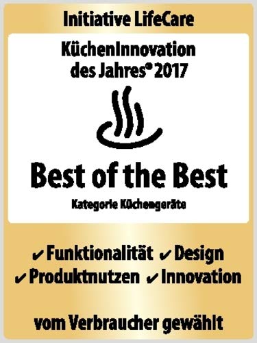 Rösle 12895 Stainless Steel Garlic & Ginger Press with Scraper for Effortless Mincing with Easy Cleanup, 13-inch