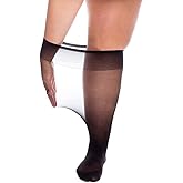 All Woman Super Wide Knee Highs 20 Denier 37" Stretch Stockings