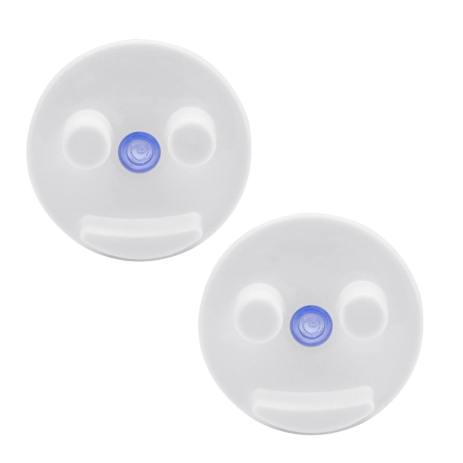 Hensych 2 Pack Sponge Holder for Happy Face Sponges,Sponge Organizer with Suction Cup Self Draining Reusable Sponge Caddy Sponge Storage Rack Shelf for Kitchen Bathroom Sink(No Sponges)