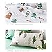 BuLuTu Siberia Forest Theme Cotton US Queen Kids Bedding Collections(1 Duvet Cover 2 Pillow Shams) White Reversible Full Quilt Bedding Sets with 4 Corner Ties