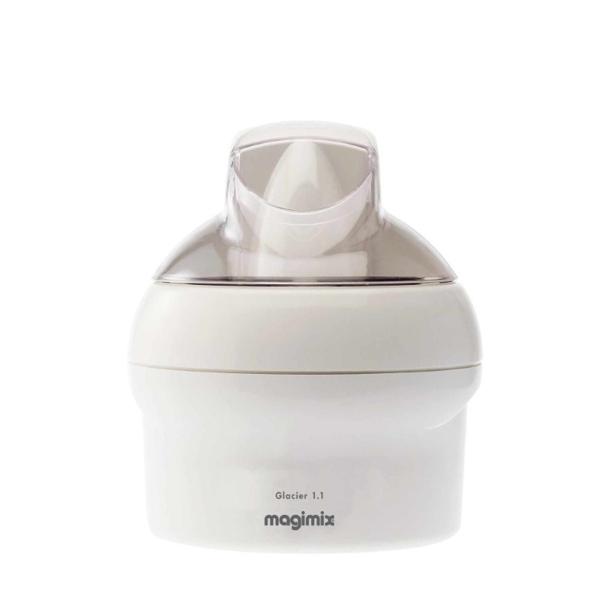 Magimix Le Glacier Electric Ice Cream Maker Machine - 1.1L Stainless Steel Bowl Makes Ice-Creams, Sorbets, Frozen Yoghurts In Under 30 mins, Automatic - White