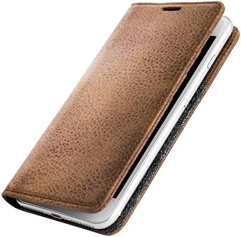 iPhone 7 Plus 5.5" Leather Case, ETSHAIM Premium Genuine Vintage Cowhide Leather Wallet Case, LIBERTA for iPhone 7 Plus / Vintage Tan