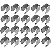 20 pcs Screen Repair Clips, Screen Door Installer Clips, Window Screen Clips, Silver Retainer Clips for Garage, Patio, Balcony, and Screen Installation