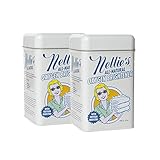 Nellie's All-Natural Oxygen Brightener Powder Tin, 2 Pounds (Pack of 2)- Removes Tough Stains, Dirt and Grime
