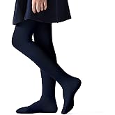Marchare Little Kids Winter Tights Thick Cotton Solid Leggings School Uniform Warm Stockings For Girls 2/3 Pack