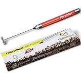 Best Handheld Coffee Milk Frother Wand, Milk Foamer, Cappuccino and Latte Maker | Electric Stainless Steel Battery Operated Hand Drink Mixer with Wall Mount | Bonus Coffee and Cheesecake Recipes Ebook