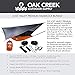 Oak Creek Camping Hammock and Accessories. Complete Package with Mosquito Bug Net, Rain Fly, Tree Straps. Great for Hiking, Backpacking, and Travel. Weighs Only 4 Pounds. Fire Orange and Gray.