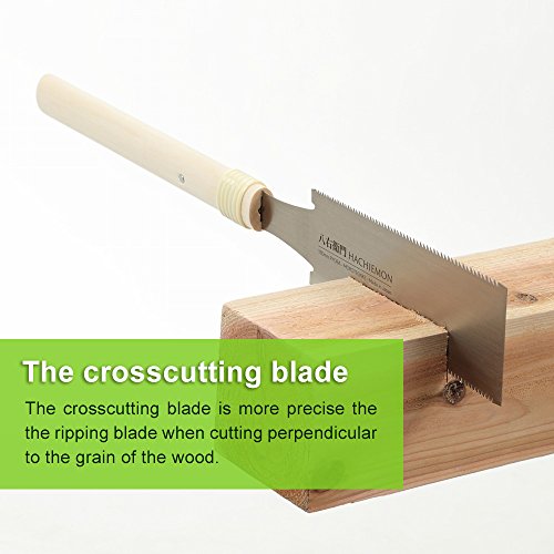Japanese Saw 180mm Ryoba Handsaw Compact and Smoothly HACHIEMON MOROTEGAKE