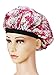 SATINIOR 4 Pieces Soft Satin Sleeping Cap Salon Bonnet Night Sleep Hat Hair Loss Cap (Flower Pattern Slim Band)