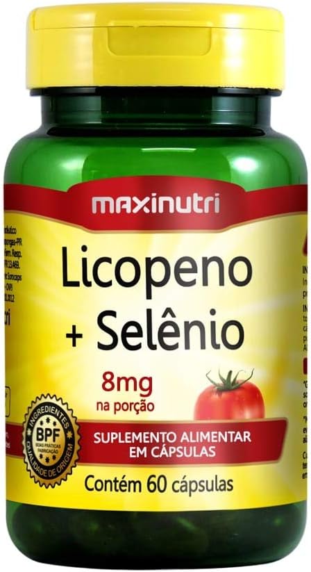 Licopeno + Selênio Anti-OX 500mg - 60 Cáps, Maxinutri