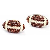 Classic Baseball Cubic Zirconia Basketball Volleyball Football Soccer Sports Earrings Stud Posts Ideal Present for Women Girls Men Boys