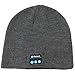 Wireless Bluetooth Beanie Hat Cap with Music phone Speakerphone Stereo Headphone Headset Earphone Speaker Mic for Skiing, Jogging, Handmake Working,Christmas & Thanksgiving Gifts (Grey)