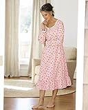 National Patricia's Floral Flannel Gown
