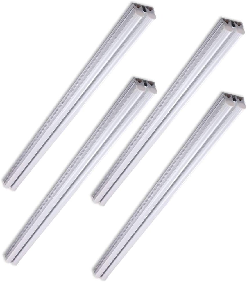 Kihung LED Shop Light,4FT, 45W, 4900lm, 4000K (Daylight White), Utility Integrated Fixture, LED Ceiling Light and Garage Light, Corded Electric with Built-in ON/Off Switch, 4-Pack