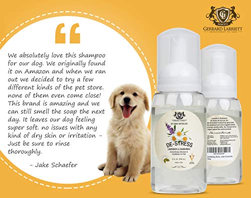 Aromatherapy Shampoo & Conditioner for Pets Dog Shampoo, Medicated Oatmeal Dog Shampoo & Pet Odor Eliminator (No Rinse - Lavender & Chamomile)