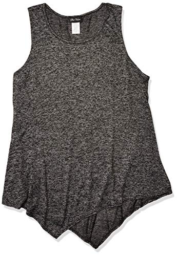 Star Vixen Women's Petite Petite Slvless Classic Flattering Hanky Hem Sweater Knit Top Shirt, Black Frienze, PS at Amazon