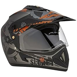 Vega Off Road D/V Secret Dull Anthracite Black Helmet-M