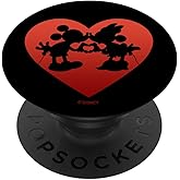 Disney Mickey and Minnie Heart Kiss PopSockets Standard PopGrip