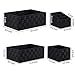 LEAVINSKY Woven Storage Box Basket Bin Container, Black Woven Bin, Stackable Storage Basket, Woven Strap Shelf Organizer, Nylon Storage Basket for Closet, Shelf, Office, 6 Pack, Black …