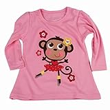 Baby boys and girls infant cute picture clothes long sleeve Pajama Tops XG5063-5T